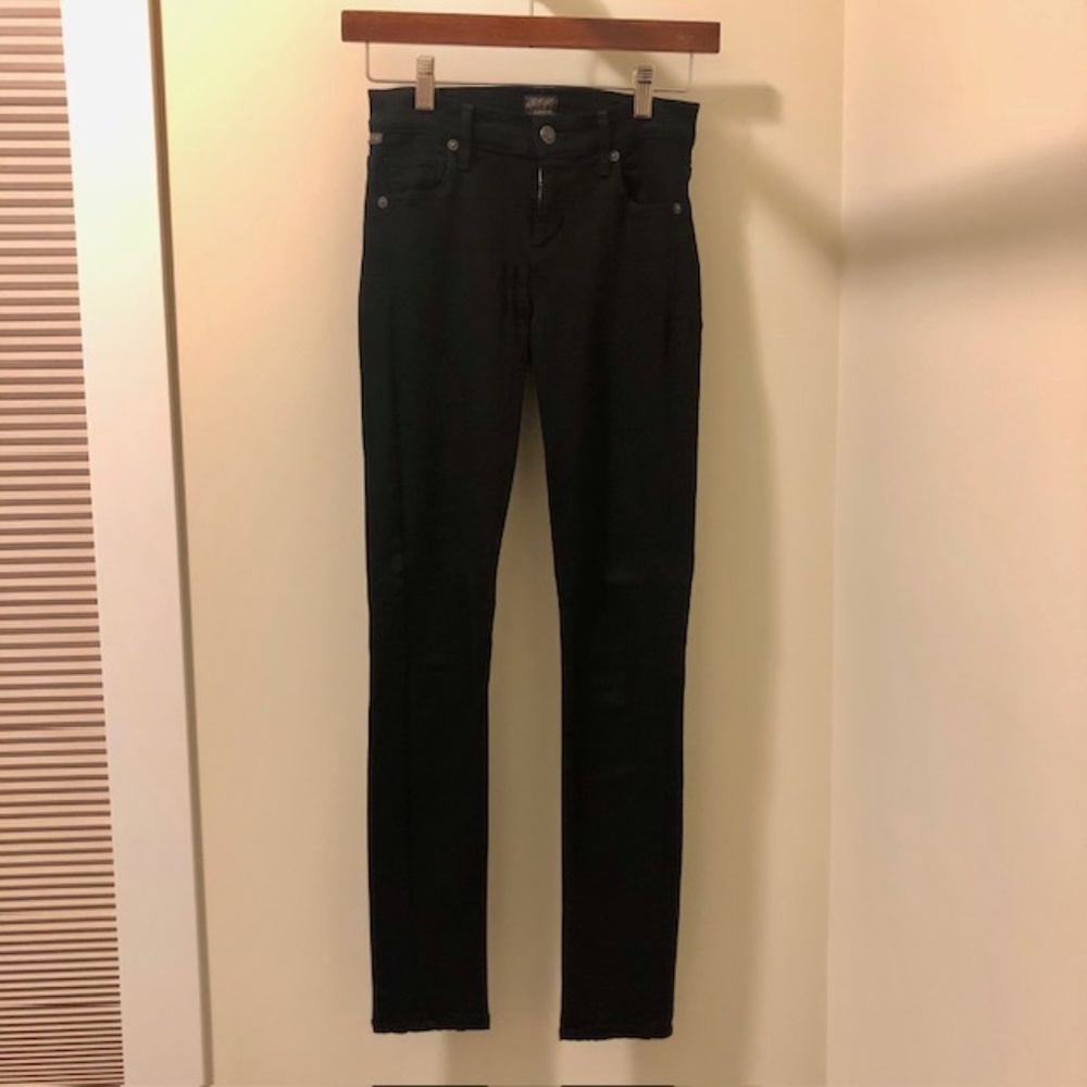 Citizens of Humanity Avedon Slick Skinny Leg Jean, Black, Sz. 26, Excellent Cond